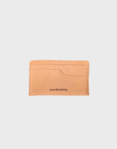 Handmade card wallet Brown