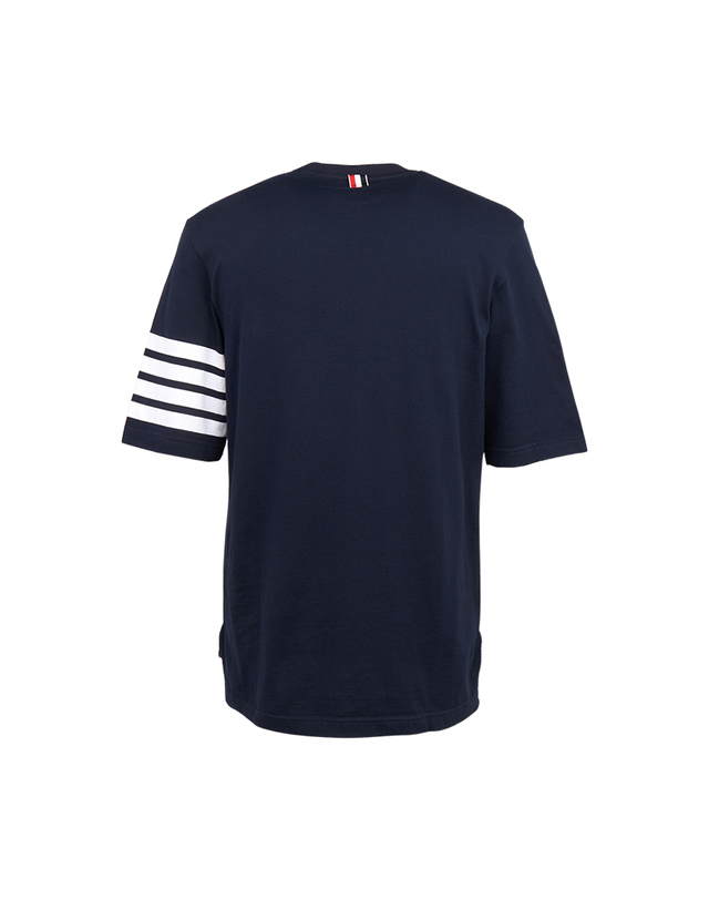 톰브라운 톰브라운 남성 반팔티셔츠 MJS168G 07862 415 착용컷