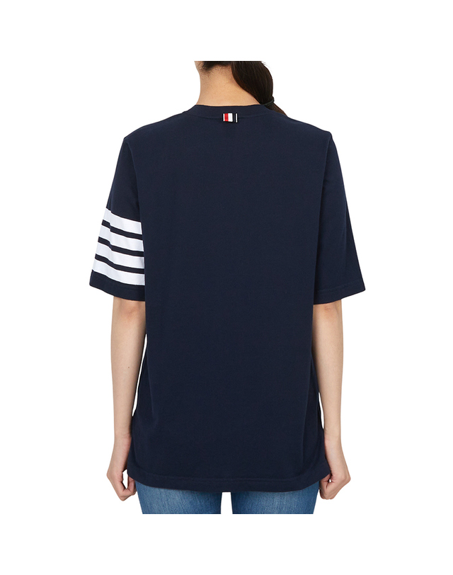 톰브라운 톰브라운 여성 반팔티셔츠 FJS102G 07862 415 착용컷