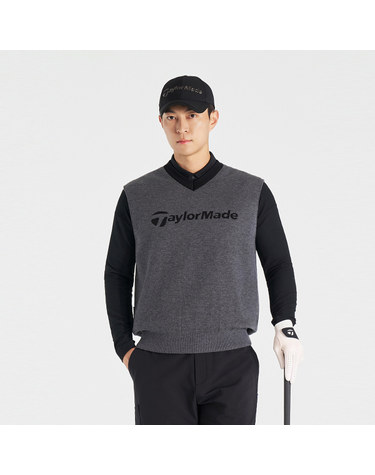 남성 로고 레터링 니트 베스트 TSO-32HG21-193