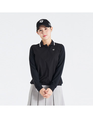 26SS 여성 우븐 하이브리드 카라 티셔츠 TT6-52HG41-199