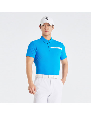 26SS 남성 우븐 하이브리드 카라 반팔 티셔츠 TT6-22HG45-901