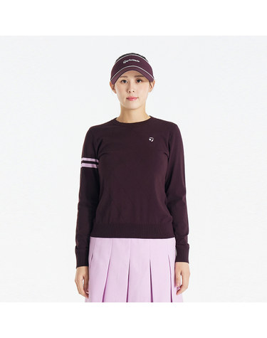 26FW 여성 아가일 라운드 풀오버 니트 TS6-77HG21-420
