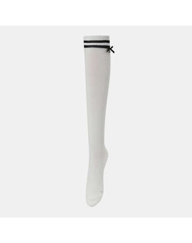 26FW 여성 라인 배색 리본 니삭스(38CM) TA6-76HG04-100