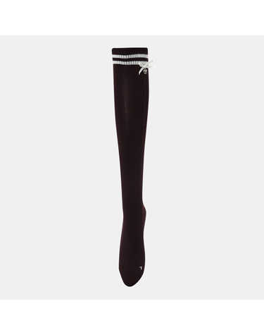 26FW 여성 라인 배색 리본 니삭스(38CM) TA6-76HG04-420