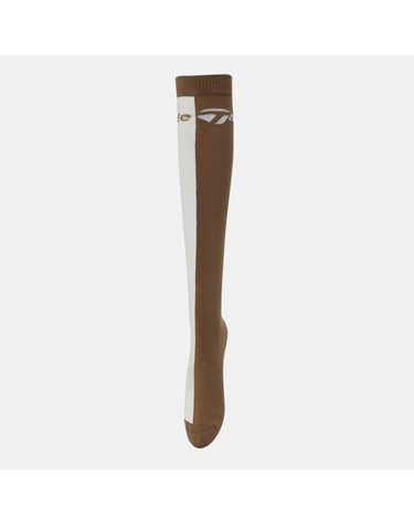 26FW 여성 언발란스 로고 자카드 배색 니삭스(38CM) TA6-76HG05-509