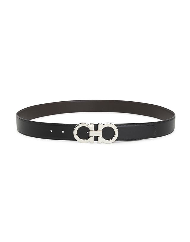 살바토레 페라가모 페라가모 간치니 남성 양면 벨트 67 9710 014 0686671 (프리컷팅) 착용컷