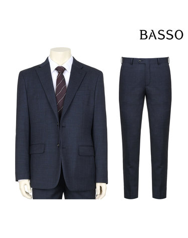 울 블렌디드 인디고 정장 세트(BSX2JF56ABSX2PF56A)