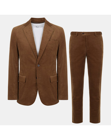 [BASSO homme]코듀로이 싱글 셋업 수트 브라운 WSY4JF73A_WSY4PF73A