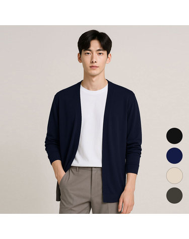 쿨비즈 버튼리스 냉감 가디건 4color