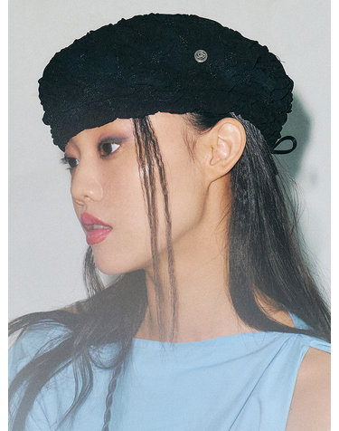포에지담 PUFF BERET IN BLACK