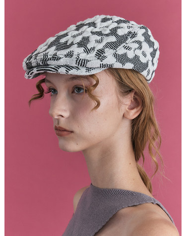 FLAT CAP IN IRIS BLACK