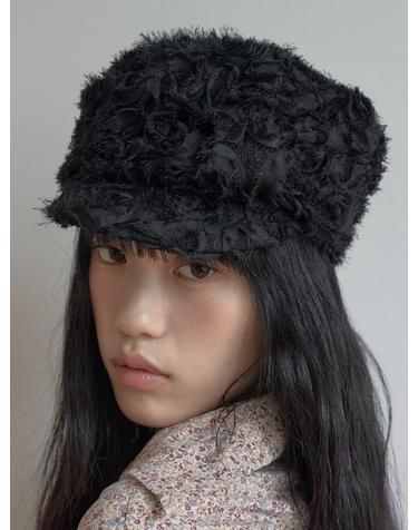 RUBAN NOUVELLE MARGOT HAT IN PEONY BLACK