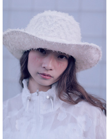 BOHO FRINGE FEDORA IN CREAM