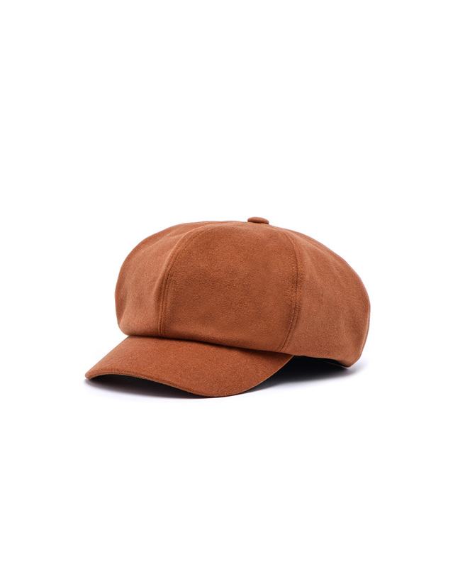 포에지담 GLEAM MARGOT HAT IN CAMEL 착용컷