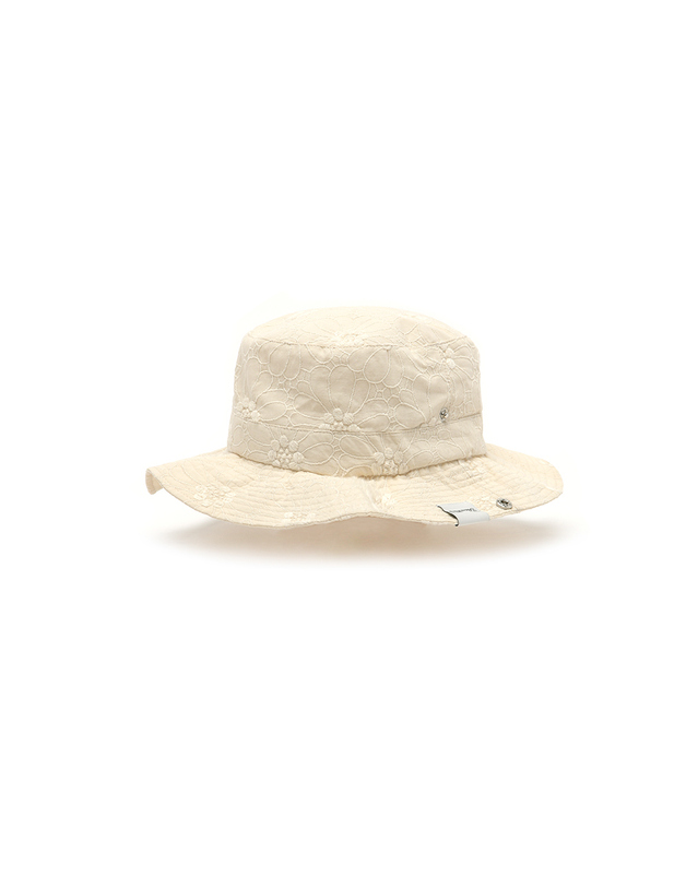 포에지담 MIRABELLE BUCKET HAT IN DAISY 착용컷