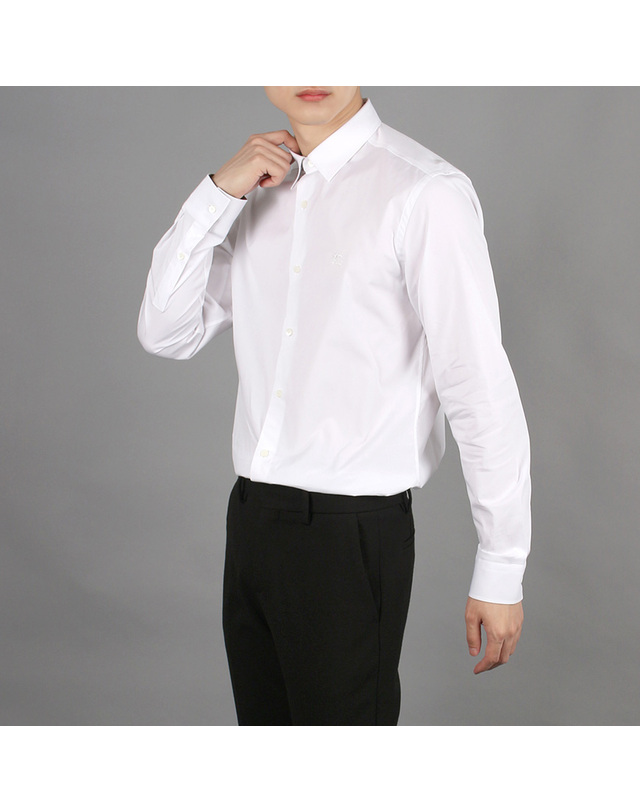 버버리 [국내배송]버버리 SHERFIELD 스트레치 코튼셔츠 슬림핏 8071465 140136 A1464 착용컷