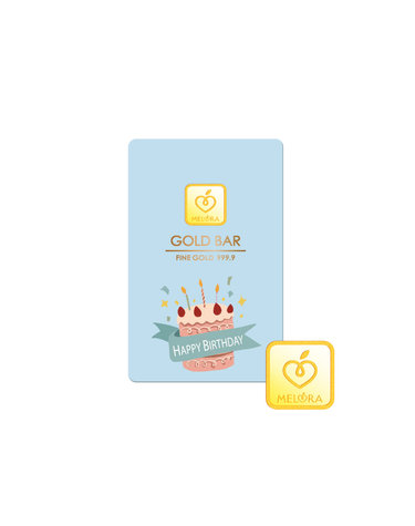 [삼성금거래소 MELORA] 멜로라 생일축하 골드바 1g (블루)