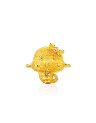 [삼성금거래소] 탄생석 리본 뱀 돌반지 3.75g