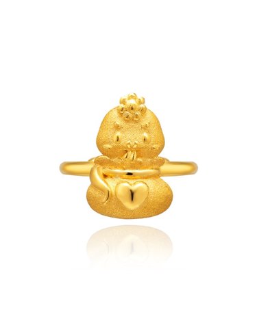 [삼성금거래소] 플라워 뱀 돌반지 3.75g