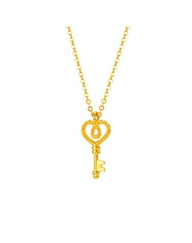 [삼성금거래소 MELORA] L컬렉션 24K 하트 열쇠 MOM 목걸이 3.75g