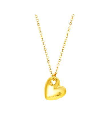 [삼성금거래소 MELORA] O컬렉션 24K 하트 볼륨 목걸이 11.25g