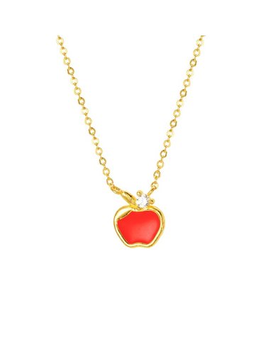 [삼성금거래소 MELORA] O컬렉션 24K 컬러풀 사과 목걸이 3.75g