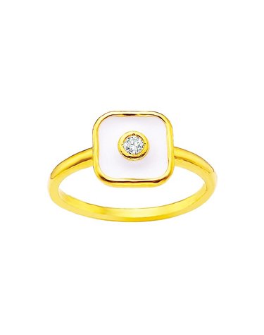 [삼성금거래소 MELORA] R컬렉션 24K 컬러풀 스퀘어 반지 3.75g