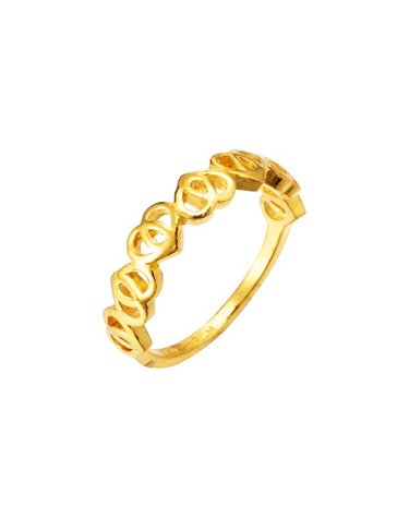 [삼성금거래소 MELORA] O컬렉션 24K 하트패턴 반지 3.29g