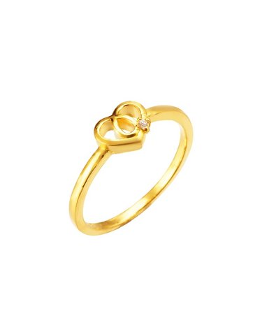 [삼성금거래소 MELORA] O컬렉션 24K 하트 사과 반지 2.6g