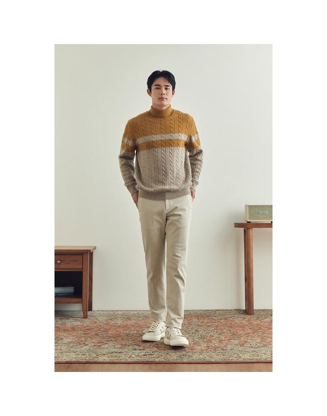 브렌우드 [에센셜스] 컴포치노 기모 팬츠 BRPAW25571IVX 착용컷
