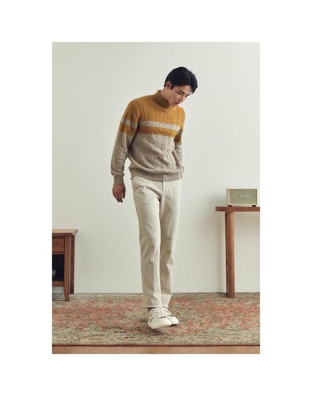 브렌우드 [에센셜스] 컴포치노 기모 팬츠 BRPAW25571IVX 착용컷
