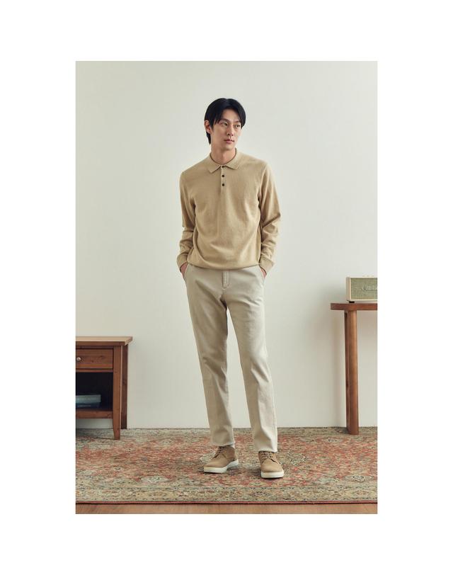 브렌우드 [에센셜스] 컴포치노 기모 팬츠 BRPAW25571IVX 착용컷