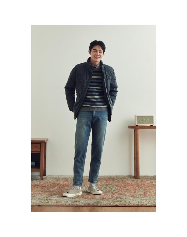 브렌우드 피그먼트 워싱 다운 사파리 BRUAW25631NYX 착용컷