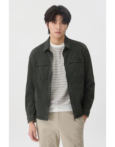 [페리자켓] 피그먼트 워싱 트러커 BRUAX26361KHX
