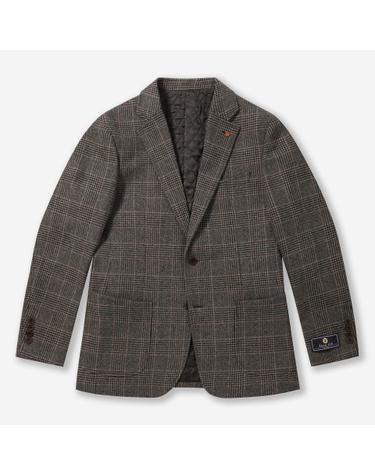 BLAZER CLUB 울블렌디드 체크 퀼팅 자켓 BRJBW26511BRX
