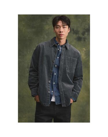 피그워싱 솔리드 셔켓 BRSAW26651GYD