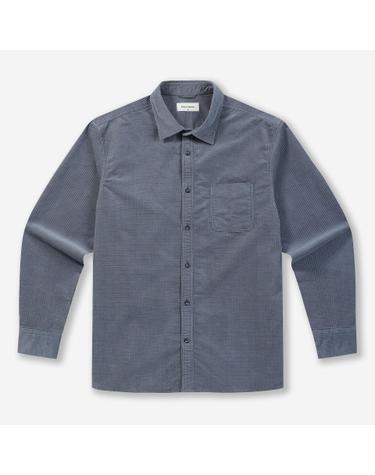 블루 미니멀 코듀로이 셔츠 BRSAW26531BUX