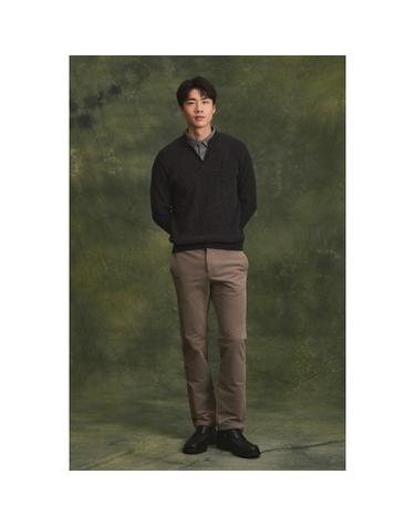B브러쉬 변형 몰스킨 솔리드 팬츠 BRPAW26611BEX