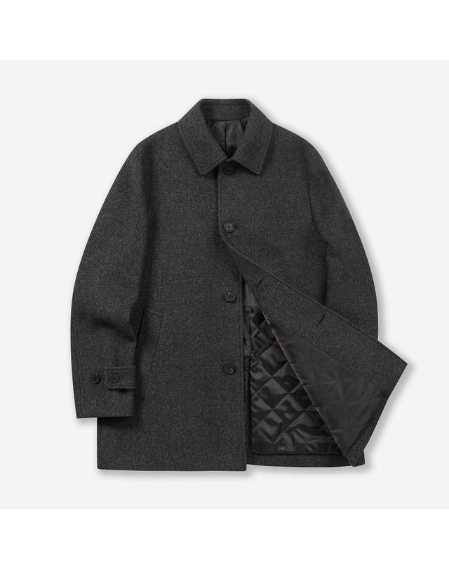 브렌우드 울블렌디드 셋인 카코트 BRCBW26542GYX 착용컷