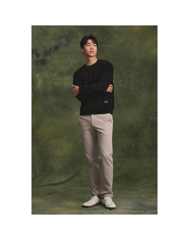 브렌우드 B브러쉬 변형 몰스킨 솔리드 팬츠 BRPAW26611IVX 착용컷