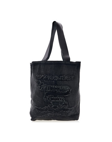 [Y프로젝트] 로고 자수 토트백 TOTEBAG5S24 BLACK