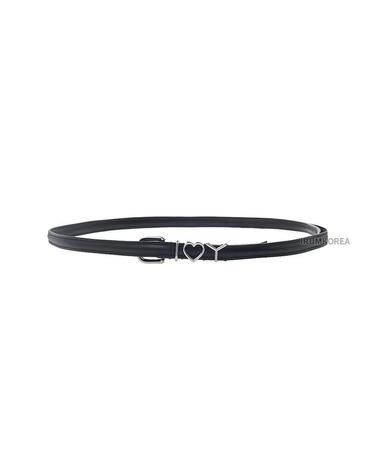 [Y프로젝트] Y 러브 버클 레더 벨트 BELT30S24 BLACK SILVER