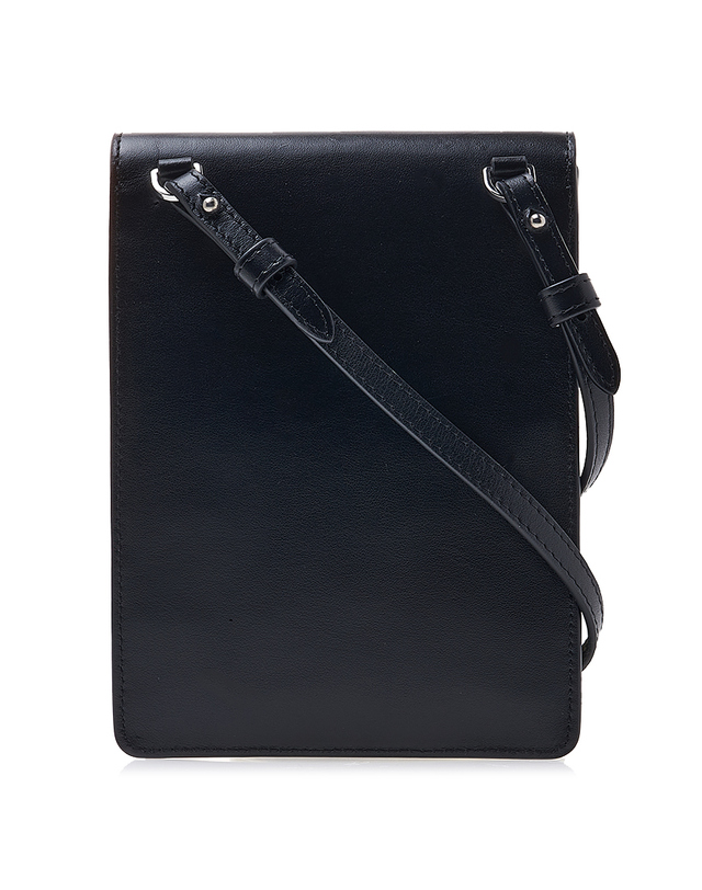 와이 프로젝트 [입점사] [Y프로젝트] 로고 파우치 WBAG15S24 BLACK SILVER 착용컷