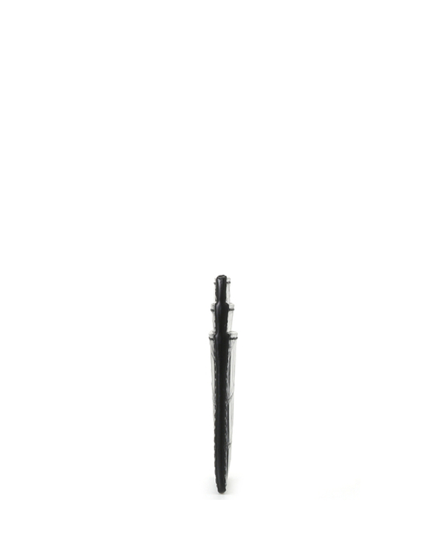 생 로랑 생로랑 5CC 크로커다일무늬 카드지갑 10 블랙 375946 DZE0E 1000 착용컷
