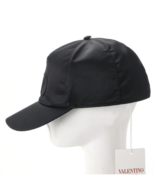 발렌티노 발렌티노 VLOGO SIGNATURE 야구 모자 블랙 1Y0HDA31KFW 0NO 착용컷