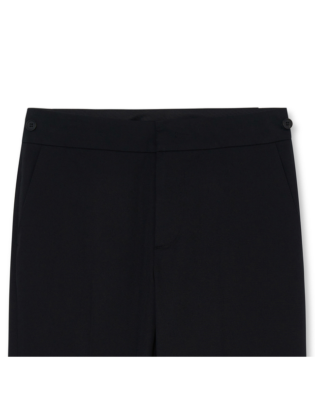 이올로 Women Slim Straight Pants_Black 블랙 착용컷