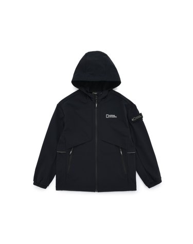 [최대 20% 쿠폰 혜택] 내셔널지오그래픽 K223UFT810 키즈 우븐 트레이닝 풀집업 CARBON BLACK