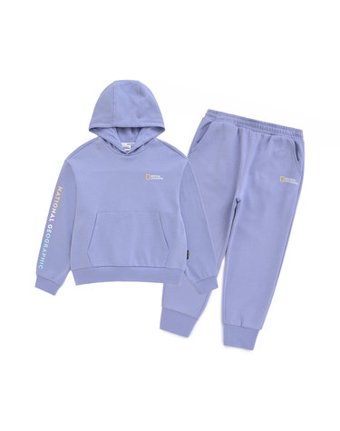 [최대 20% 쿠폰 혜택] 내셔널지오그래픽 K223GPB810 키즈 여아 오버핏 후드/팬츠 셋업 BLUE LAVENDER