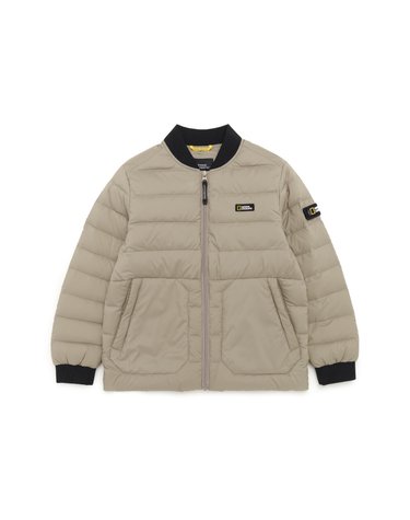 [최대 20% 쿠폰 혜택] 내셔널지오그래픽 K224UDW910 키즈 야구넥 경량 다운 점퍼 BEIGE